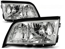 Scheinwerfer Set f&uuml;r Mercedes C-Klasse W202 BJ 06/93-06/00 Klar/Chrome