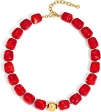 Colorful Chunky Necklaces for Women Trendy Multicolor Large Square Resin Beads N