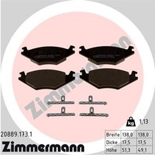 ZIMMERMANN Bremsbelagsatz, Scheibenbremse 20889.173.1 für SEAT VW