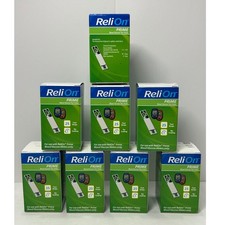 ReliOn Prime Blood Glucose Test Strips 25 Count 8 Boxes 200 Total Exp 11/2026