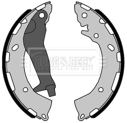 BORG & BECK BBS6442 Brake Shoe Set Rear Fits Hyundai Accent Bayon Elantra Kia