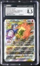 2022 Pokemon Charizard VSTAR Black Star Promos SWSH262 CGC8.5 Error Misalignment