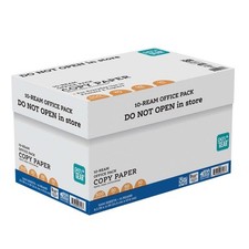 Copy Paper, 8.5" x 11", 92 Bright White, 20 lb., 10 Ream Case 5,000 Sheets 