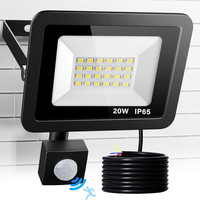 Led Strahler Mit Bewegungsmelder AußEn, 20W 2000LM 24 Led Beads Fluter, 6500K Ka