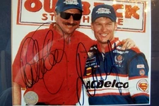 DALE EARNHARDT SR JR 8X10 SIGNED PHOTO NASCAR AUTOGRAPH SIGNATURE POSTER REPRINT