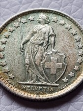 Silbermünze Schweiz Schweizer halber 1/2 Franken 1959 | sehr hochwertig