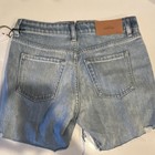 7 For All Mankind TFF Women's Light Wash Denim Cut Off Shorts Mid Rise Sz 23 — photo 4