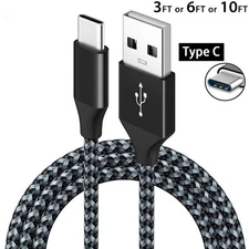 USB Cable Type C Cord Fast Charger For Samsung Galaxy S9 S10 S20 Note 9 10 20