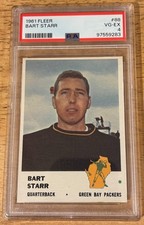 Bart Starr (HOF) - 1961 Fleer #88 Green Bay Packers -  PSA 4