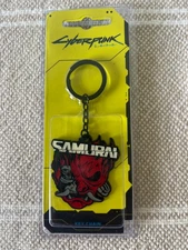 Cyberpunk 2077 Metal Samurai Demon Keychain - NEW