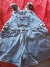 oshkosh b gosh girls short overalls denim 2T super cute all cotton vintage