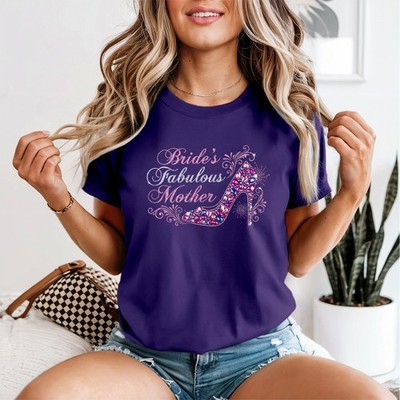 Braut Mutter Damen T-Shirt Kostüm Familie Hochzeit Event Design Verheiratete Rolle
