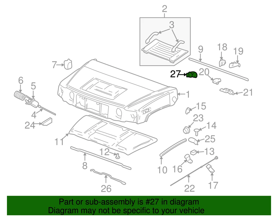 Lâmpada para capô genuína GM 12450086 - Imagem 3 de 3
