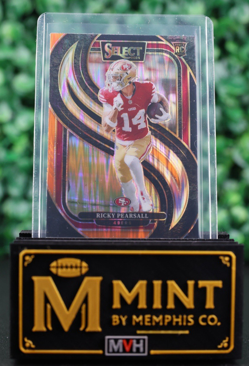 Ricky Pearsall 2024 Select Premier Level #173 Black and Orange Shock RC 49ers