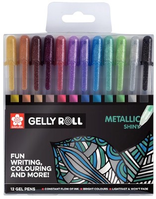 SAKURA Gel-Tintenroller Gelly Roll Metallic 12er Etui