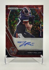 Tony Poljan 2021 Panini Prizm Red Prizm SP Rookie RC Auto /25 ( Ravens )