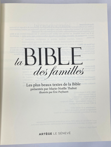 La Bible Des Familles Bible in French Language Hardcover 2017 - Picture 9 of 20