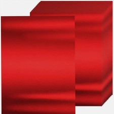 25 Sheets Metallic Cardstock Paper 8.5 x 11 Shimmer 25 Sheets, Red