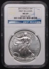 2013 AMERICAN SILVER EAGLE***NGC MS 69***FIRST RELEASES HOLDER