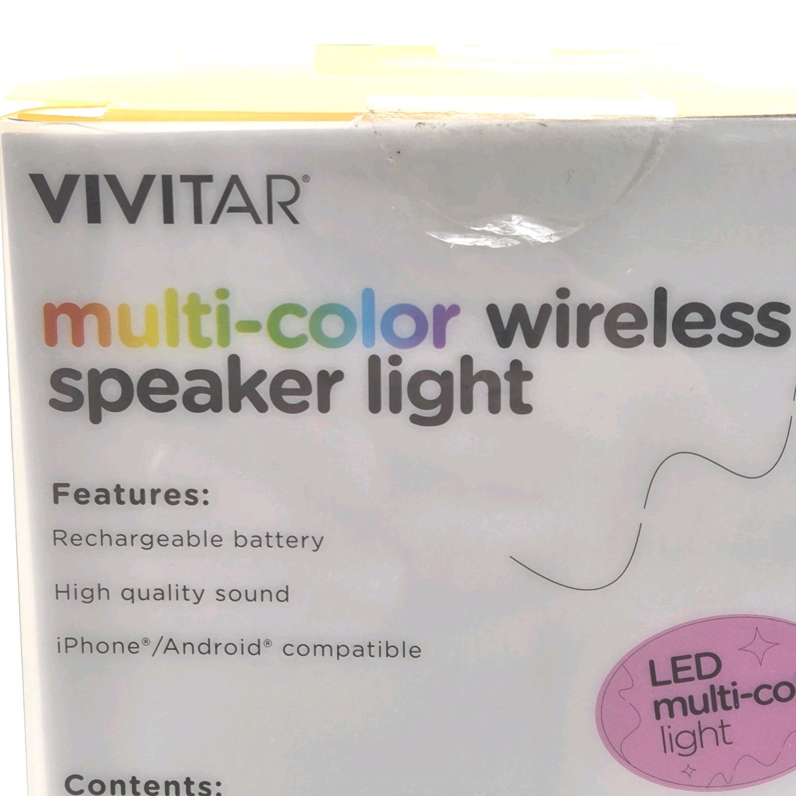 Parlante Inalámbrico Vivitar Multicolor con Luz LED Bluetooth Recargable Racoon, imagen 9