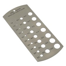 Sealey Drill Gauge Metric 1-13mm Stainless Steel Measuring Size Guide Checker