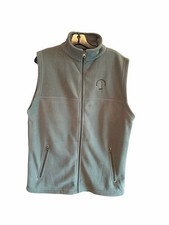 NEW Tri-Mountain Light Sage Fleece Zip-Up Vest size small