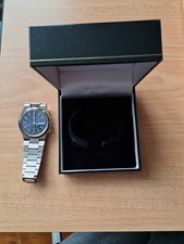 Vintage Avia 450 Mens Stainless Steel Day/Date Watch with Box. Not Working.