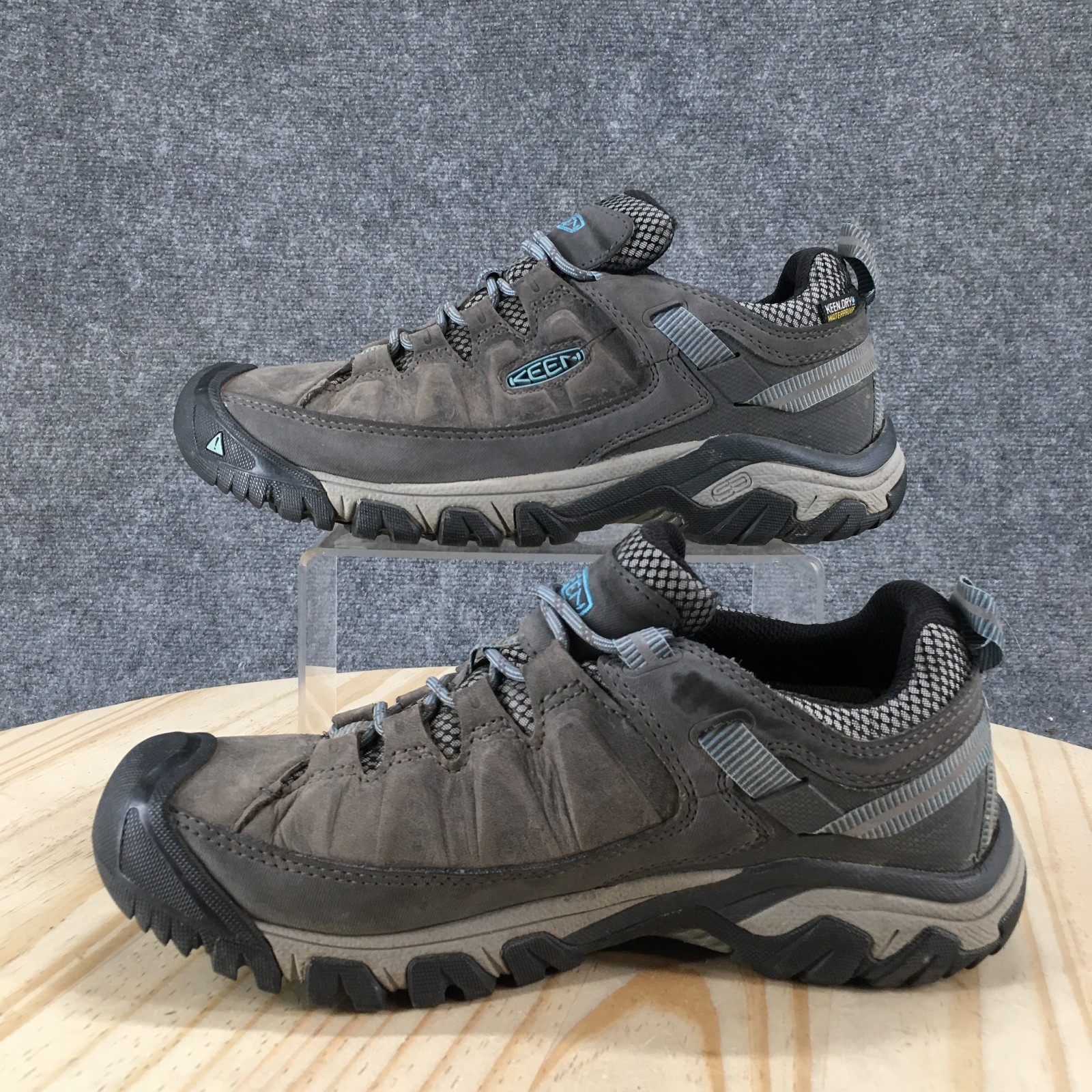 Scarpe Keen donna 9 Targhee lll basse impermeabili escursionismo pelle grigio trekking pizzo