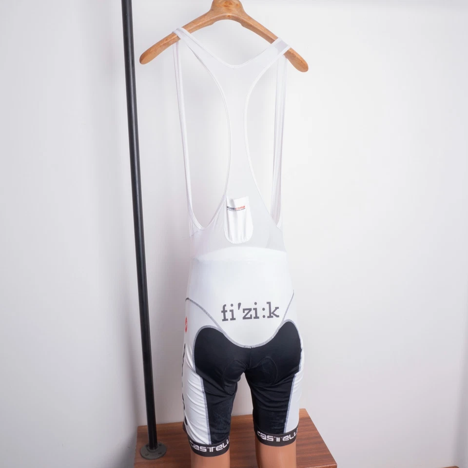 Culotte con tirantes de ciclismo Castelli para mujer blanco y negro talla XL - Rosso Corsa Foto 3 de 4