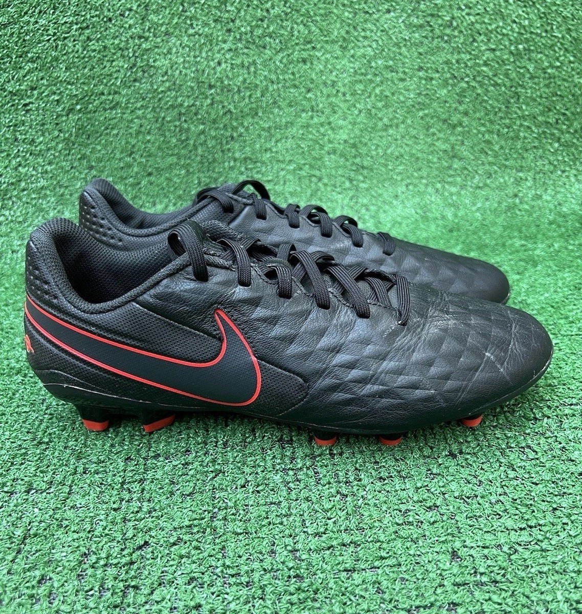 Nike Tiempo Legend Academy MG Black Chile Red AT5292-060 Men’s Size  Used