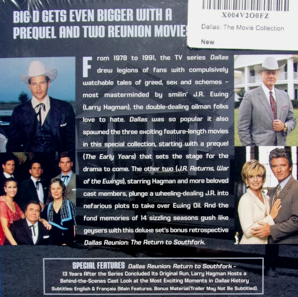 Dallas: The Movie Collection (DVD, 2011, 2-Disc Set) for sale