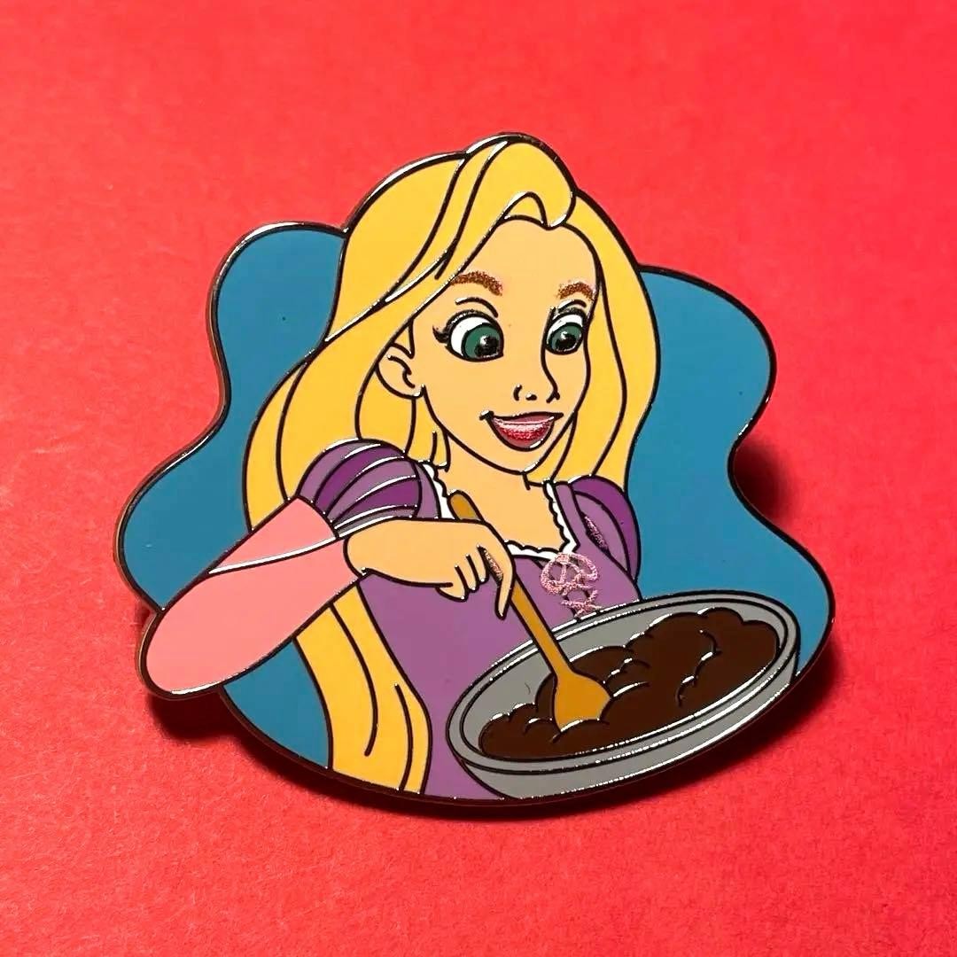 rapunzel breakfast pin badge disney