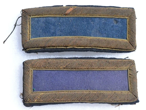 CIVIL WAR OR SPANISH AMERICAN WAR UNIFORM SHOULDER BOARDS SET OF 2    Lot. #8