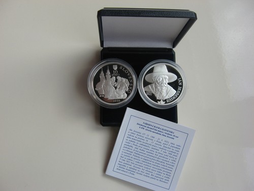 SLOWAKEI 2016 10 EURO SILBER MÜNZE COIN PP PROOF - JAN JESSENIUS - - Picture 8 of 8