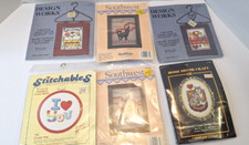 Vintage Counted CROSS STITCH Medium Picture Frames 1980's Sealed New Lot Of 6