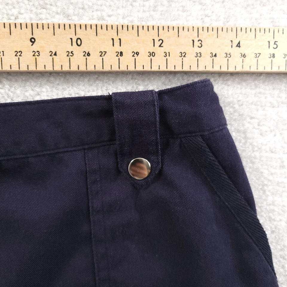 Studio Works Womens Blue Wide Leg Capri Pants Size 8 - Image 4 of 4