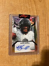 2023 Leaf Metal Football - Noah Sewell - Tie Dye Clear XRC Proof Auto 1/1