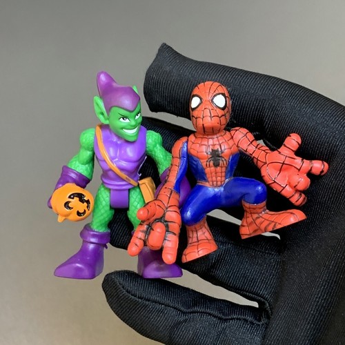 4x Playskool Marvel Super Hero Adventures Hawkeye Wolverine Goblin Ultron Figure - Picture 3 of 8