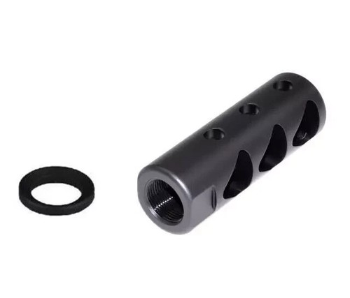 1/2x28 & 5/8x24 Thread Muzzle Brake , Steel with Black Phosphate Finish ...