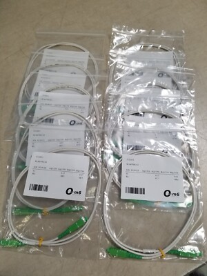 OM6 Simplex Patch Cable SC/APC to SC/APC SM, fiber optic cable 1M / 3FT 10 Pack