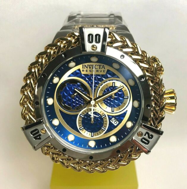 Invicta Reserve Hercules 53mm Gold Stainless Steel Case and Strap 