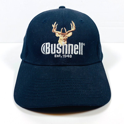 Bushnell Est. 1948 Strapback Adjustable Clasp Black Outdoor Hat Cap