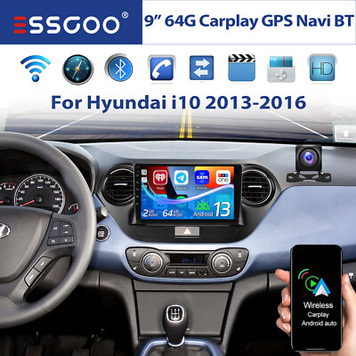Für Hyundai i10 II IA/BA 2013-2016 Android 14 Autoradio Carplay GPS RDS WIFI 64G