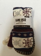 MUK LUK LUK EES WOMEN'S SLIPPER SOX Multi Color SIZE S/M 5-7  7-FD-16 