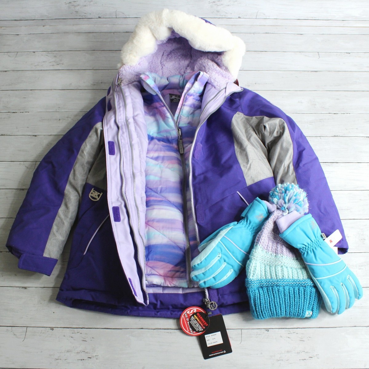 Zeroxposur Girls Waterproof Insulated Coat Zeroxposur All Season