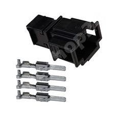 Stecker 4-polig Reparatursatz f&uuml;r VW Skoda Seat Audi 1J0972732 m&auml;nnlich Crimp