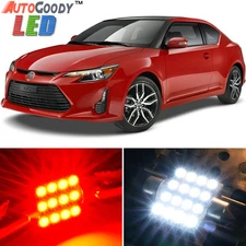 9 x Premium Red Lights Interior Package Kit for Scion tC 2005-2016