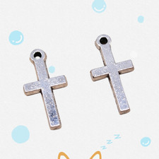 180 Pcs Multicolor Tibetan Silver Cross Charms 19X9MM Diy Jewelry Making L10016