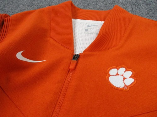 Clemson Tigers Jacket Adult M Orange Logo Nike Lined Softshell Football Mens - Picture 8 of 11