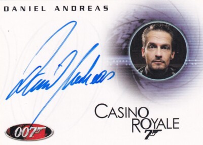  James Bond Autograph Card A95 Daniel Andreas as Casino Royale Dealer